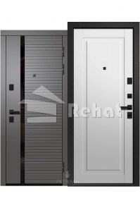 Orpheus-615 Soft Graphite Entrance Door_Soft ice